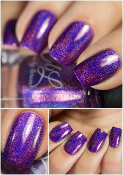 Plum Perfect Is A Purply Plum Holographic With A Magenta Sheen Swatch