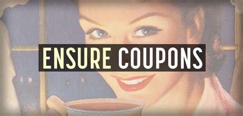 Ensure Coupons Plus Drinks Shakes 30 Off 2019