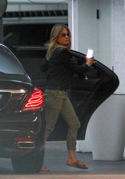 Jennifer Aniston Arriving At The Ultra Exclusive Members Only Soho