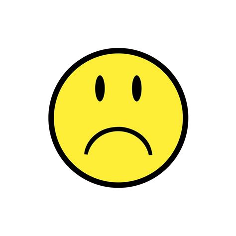 Instant Download Emoji Svg Png Sad Face Frown Upset Etsy