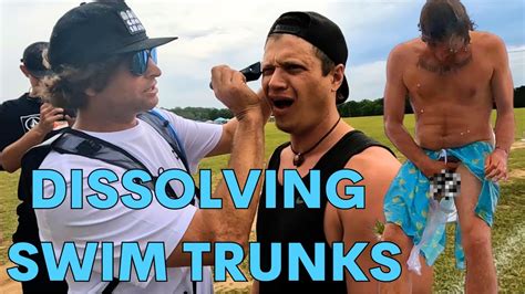 Dissolving Swim Trunks Prank In Public At Music Festival Youtube