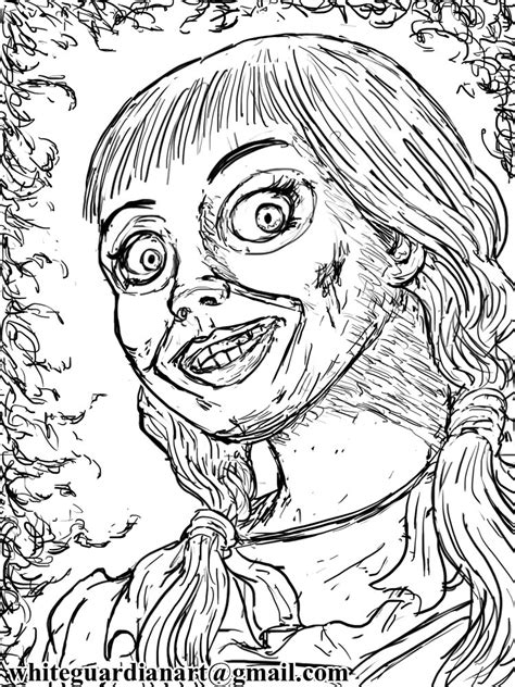 ️annabelle Coloring Pages Free Download