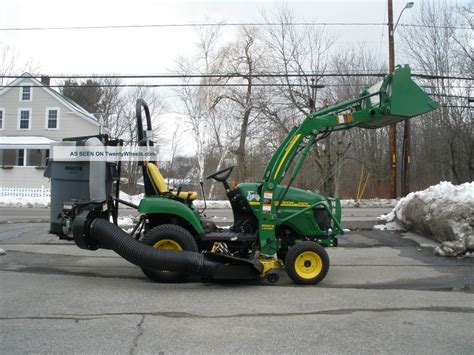 John Deere 2305 4wd Diesel Tractor Loader Mower And Trac Vac Collection