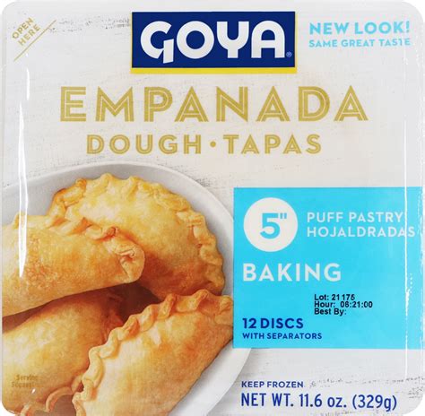 Goya Tapa Empanada Dough Shell 116 Ounce 16 Per Case