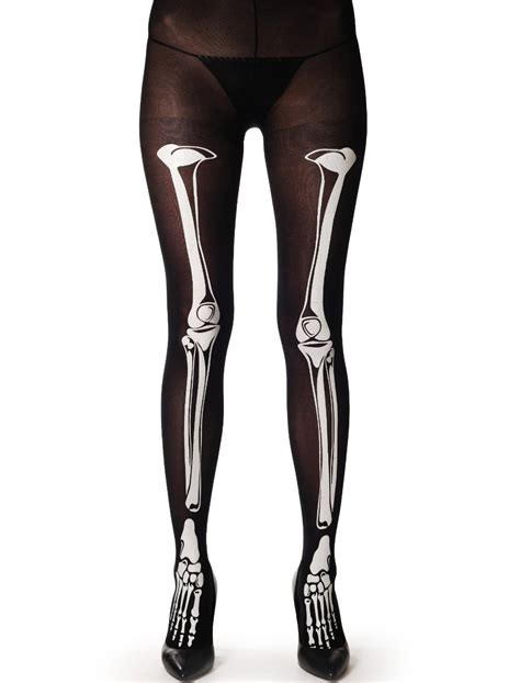 Halloween Skeleton Bone Tights Goth Pantyhose Prettyguide