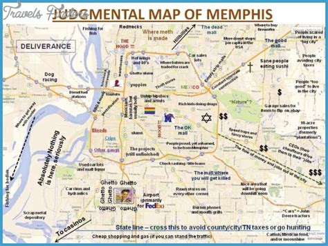 Memphis Map Travelsfinderscom