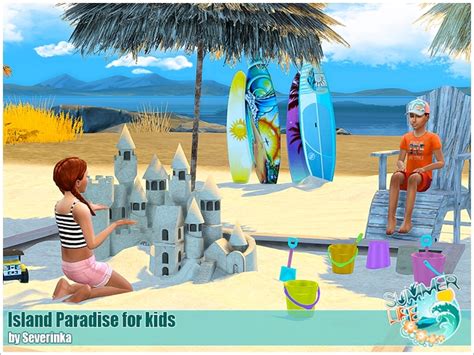 Sims 4 Ccs The Best Island Paradise For Kids By Severinka