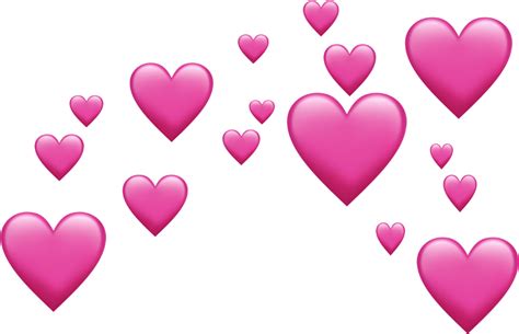 Download Heart Emoji Source Pink Emoji Hearts Png Image With No