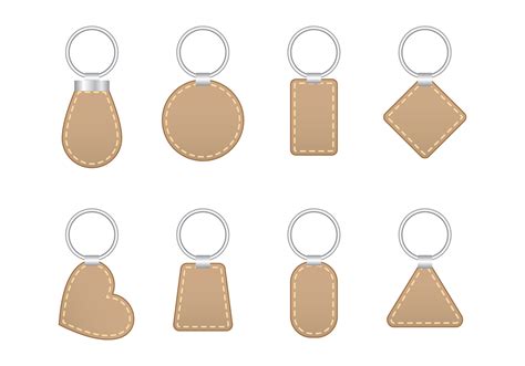 Free Printable Leather Keychain Template