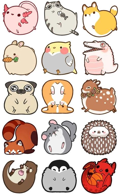 Kawaii Cute Anime Animal Drawings Wallpaper Site