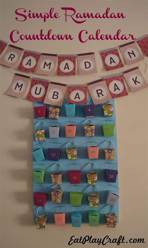 Ramadan Countdown Calendar Ramadan Crafts Ramadan Kids Ramadan