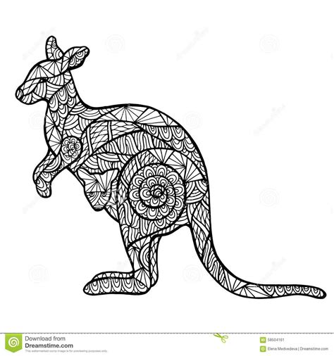Kangaroo coloring pages are outline pictures of the most jumping animal on the planet. Képtalálat a következőre: „adult coloring kangaroo" (mit ...