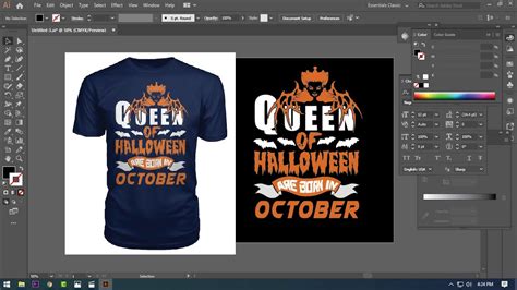 t shirt design tutorial adobe illustrator youtube