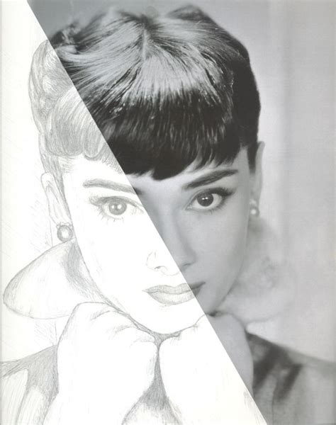 Audrey Hepburn Sketch Graphite Audrey Hepburn Happy Girls Audrey