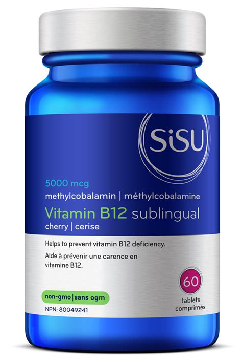 Sublingual B12 Tablets 5000mcg Sisu Premium Supplements