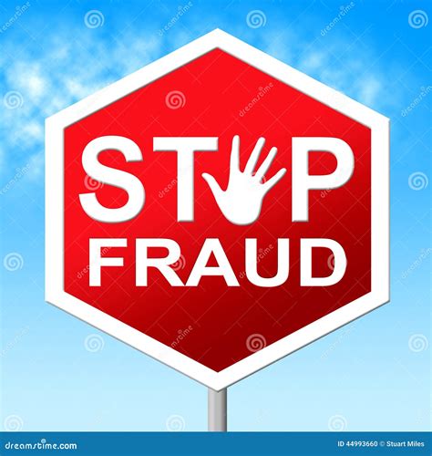 Stop Fraud Means Rip Off And Con Stock Illustration Illustration Of