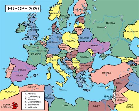 Political Map Of Europe 2020 Kaleb Watson Gambaran