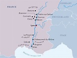 Rhone River Map - Brand g Vacations