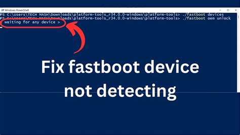 How To Fix Fastboot OEM Unlock Waiting For Any Device Fastboot Device