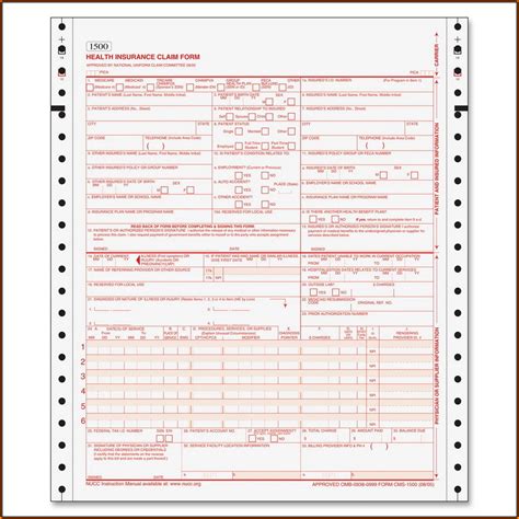 Copy Of Hcfa 1500 Claim Form Form Resume Examples Klyr4gb26a