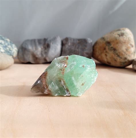 Green Calcite Crystal Rough Raw Calcite Stone For Etsy In 2021