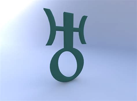 3d Astrological Sign Uranus Cgtrader