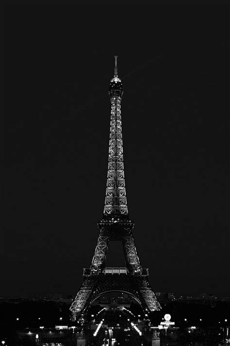 Paris Night France City Dark Eiffel Tower Iphone 4s Wallpapers Free