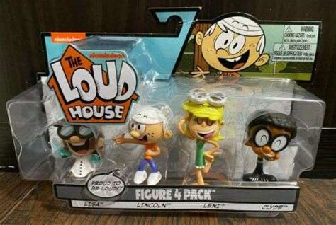 The Loud House Figure 4 Pack Lincoln Clyde Lisa Leni Figures