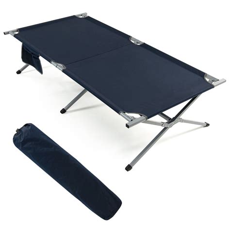 Gymax Folding Camping Bed Extra Wide Military Cot Up To 330lbs W Carry Bag And Storage Michaels