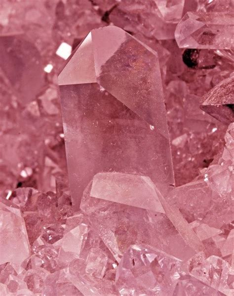 Rose Quartz Quartz Crystal Pendant Rose Quartz Crystal Crystal Gems