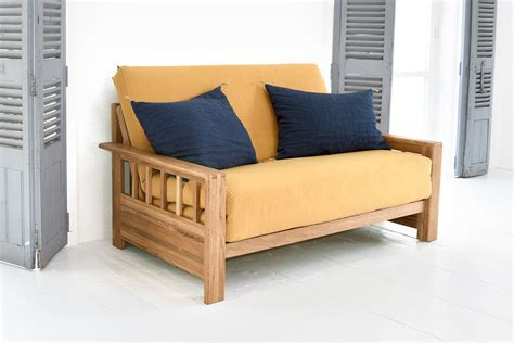 We are the largest handmade specialist futon company in the uk, with over 30 years' experience delivering great futons at great prices. 2 Seater Solid Wood Double Sofa Bed in Oak | Futon Company