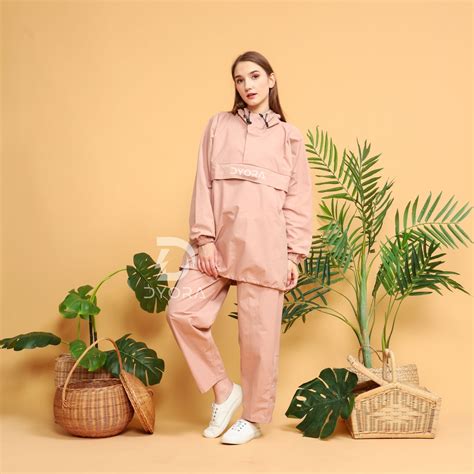 Jual Raincoat DYORA Aussie Series Pink / Jas Hujan Pria Wanita DYORA