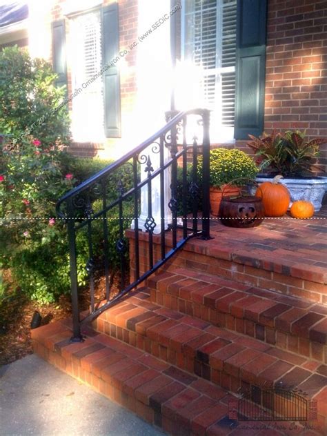 Ok, now usually when we think of concrete steps and stone, we just assume that it is pretty much indestructible and will last forever, right? Pin by Janet Harper on home decoration | Railings outdoor, Brick house front door colors ...