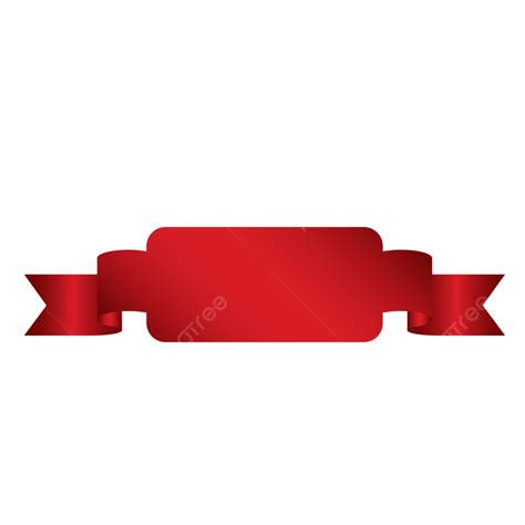 Red Banner Ribbon Colorful Decoration Red Banner Ribbon Png And