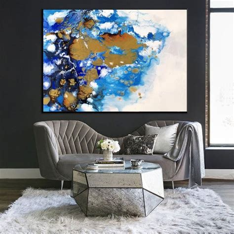 Large Modern Abstract Painting On Canvas Original Oversized Etsy