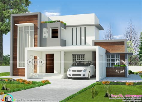New Stylish Contemporary Home 2400 Square Feet Kerala Home Design And