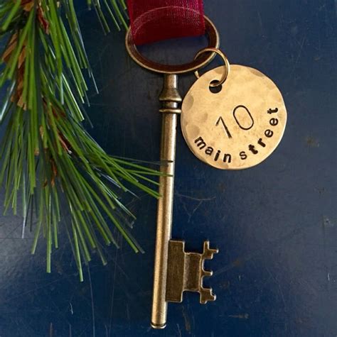 Personalized Housewarming T Skeleton Key Key Ornament