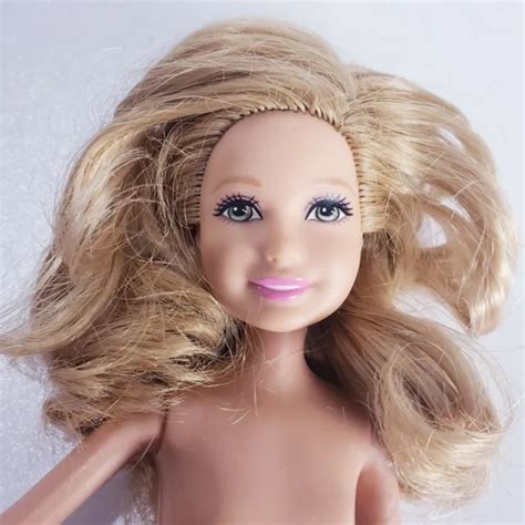 Mattel Barbie Sister Stacie Wavy Curls Blonde Hair Doll Nude Pop Bend Knees Picclick