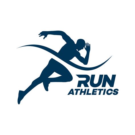 Running Man Silhouette Logo Template Illustration 10629952 Vector Art