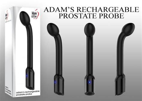 Adam And Eve Adams Rechargeable Vibrating Prostate Probe Black