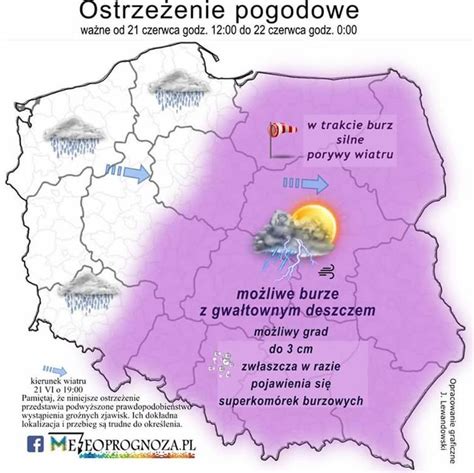 Stopnia przed burzami z gradem dla województw IMGW ostrzega: Burze z gradem w Poznaniu i Wielkopolsce ...
