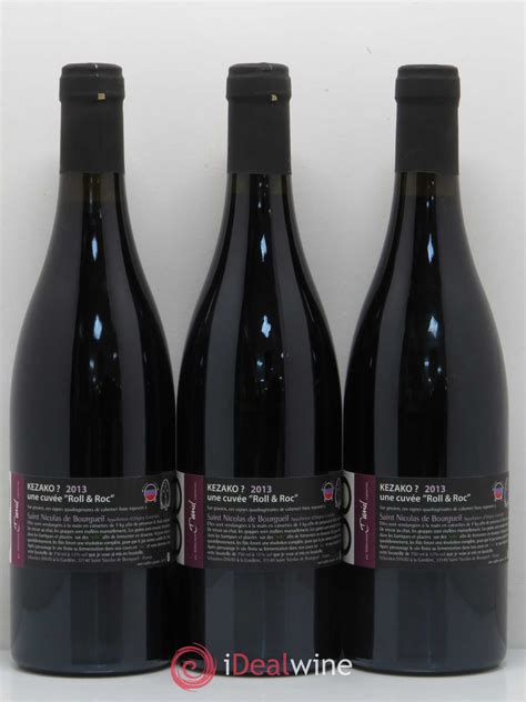 It is the most structured and built for the (very) long haul. Buy Saint-Nicolas de Bourgueil Kezako Sébastien David (no ...