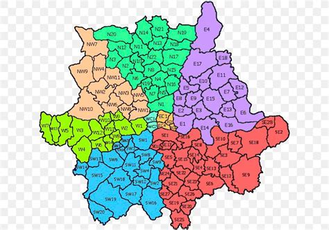 Sw Postcode Area Nw Postcode Area Postcodes In The United Kingdom Map