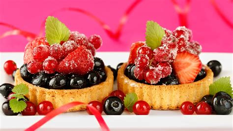 Wallpaper Delicious Food Dessert Cake Small Berries Strawberry