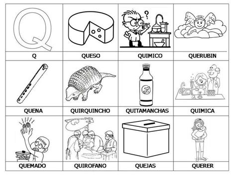 Palabras Con Q Abecedario Para Niños Letras Del Abecedario Aprendo