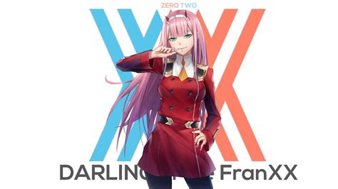 Darling In The Franxx Zero Two Hiro Zero Two With Wearing Red Dress And