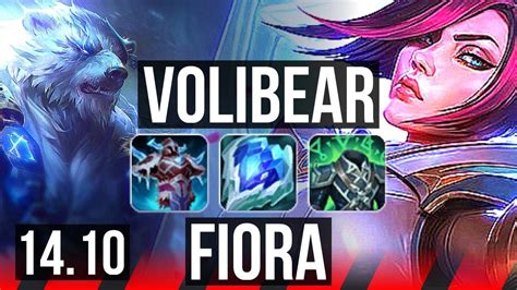 Volibear Vs Fiora Top Solo Kills Games Euw