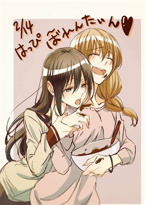 Yuri Manga Anime Girlxgirl Anime Love Kawaii Anime Lesbian Art Cute Lesbian Couples Cute