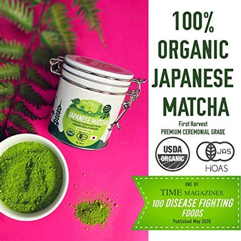 Matcha Organics Premium Ceremonial Grade Matcha Green Tea Powder