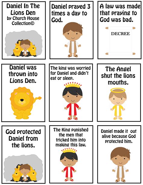 Daniel In The Lions Dens Mini Book Printable Toddler Sunday School